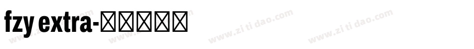 fzy extra字体转换